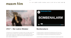 Desktop Screenshot of maxim-film.de